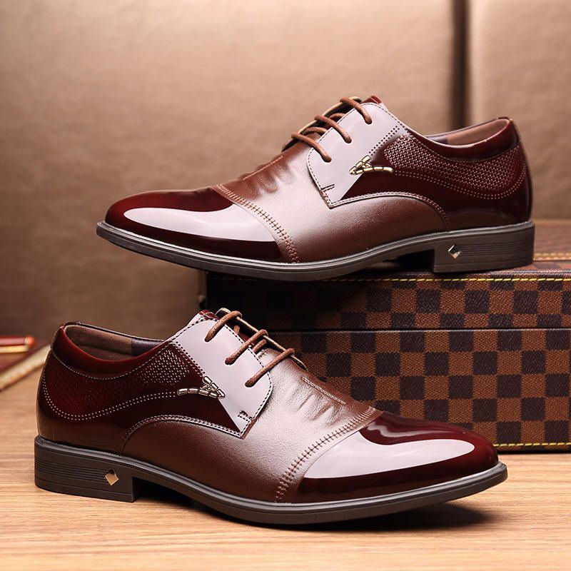 Formale Herrenschuhe Aus Mikrofaser Business Oxfords