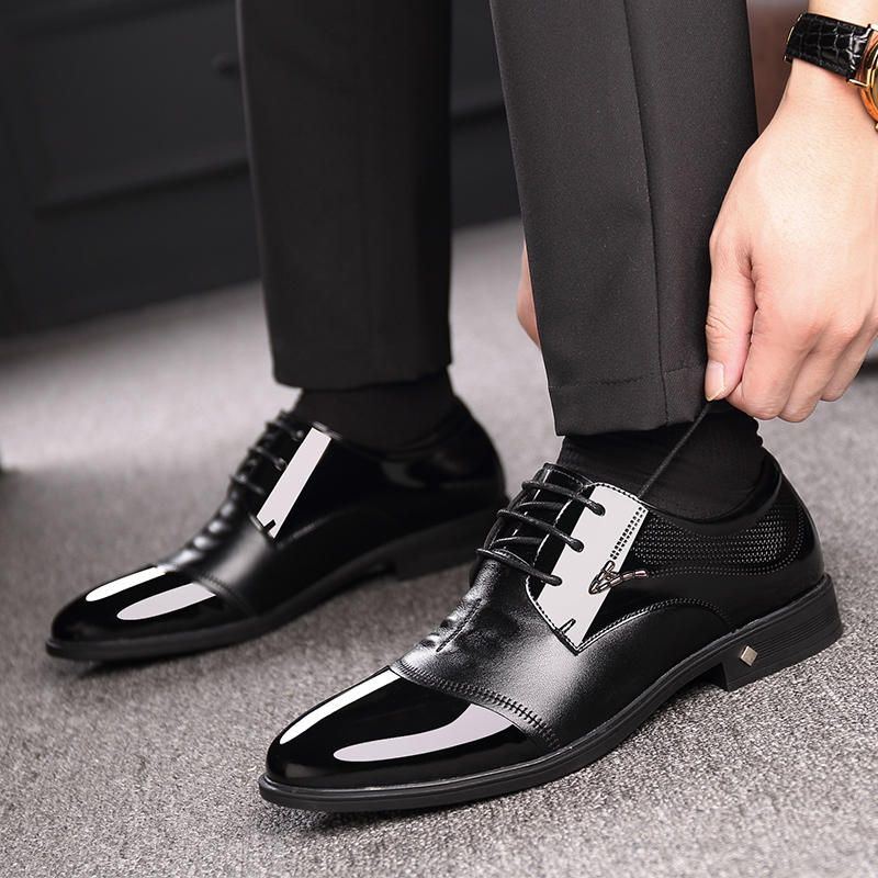 Formale Herrenschuhe Aus Mikrofaser Business Oxfords