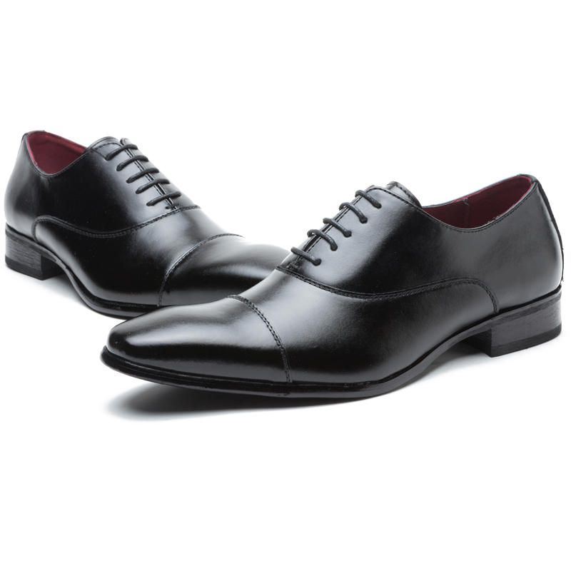 Formale Herrenschuhe Casual Business Oxfords Aus Echtem Leder