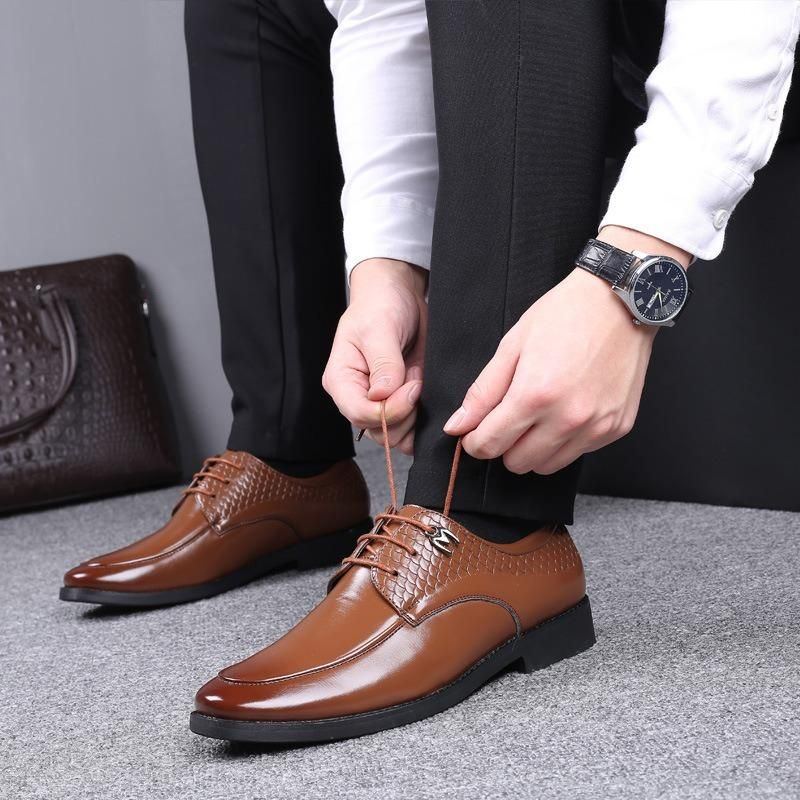 Formaler Herrenschuh Mit Lässigem Muster Zum Hineinschlüpfen Weiche Business Oxfords