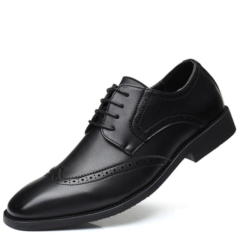 Große Größe Herren Brogue Oxfords Normale Business Kleiderschuhe