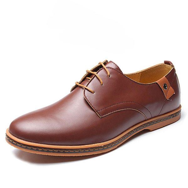 Große Herren Business Schuhe Flache Lässige Weiche Oxfords Schuhe