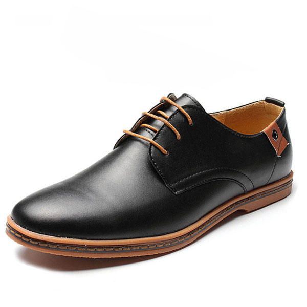 Große Herren Business Schuhe Flache Lässige Weiche Oxfords Schuhe