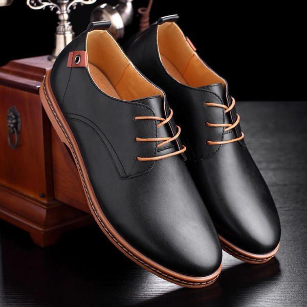 Große Herren Business Schuhe Flache Lässige Weiche Oxfords Schuhe