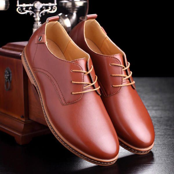 Große Herren Business Schuhe Flache Lässige Weiche Oxfords Schuhe