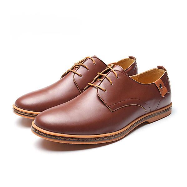 Große Herren Business Schuhe Flache Lässige Weiche Oxfords Schuhe