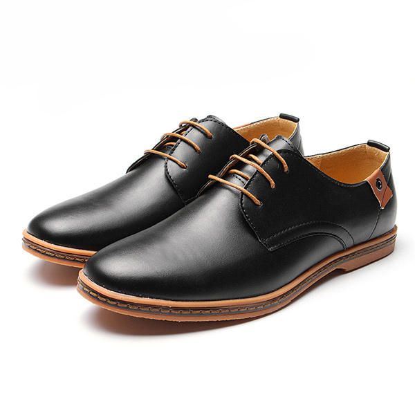 Große Herren Business Schuhe Flache Lässige Weiche Oxfords Schuhe