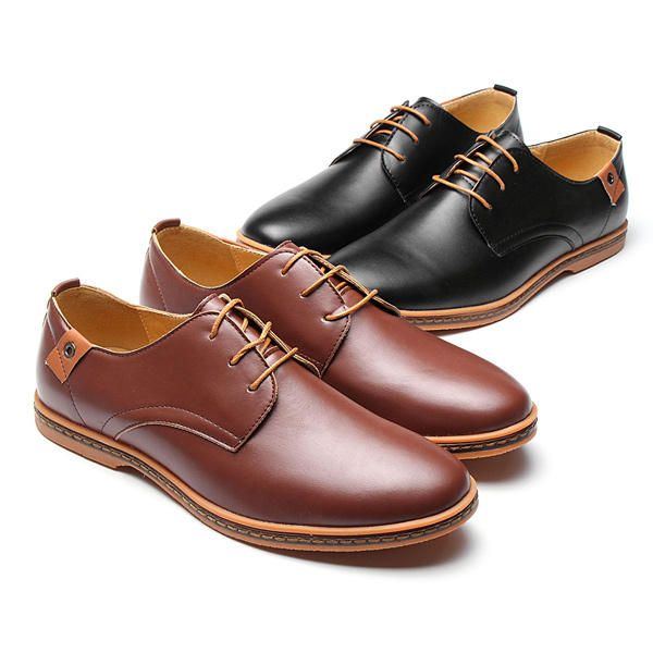 Große Herren Business Schuhe Flache Lässige Weiche Oxfords Schuhe