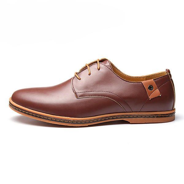 Große Herren Business Schuhe Flache Lässige Weiche Oxfords Schuhe