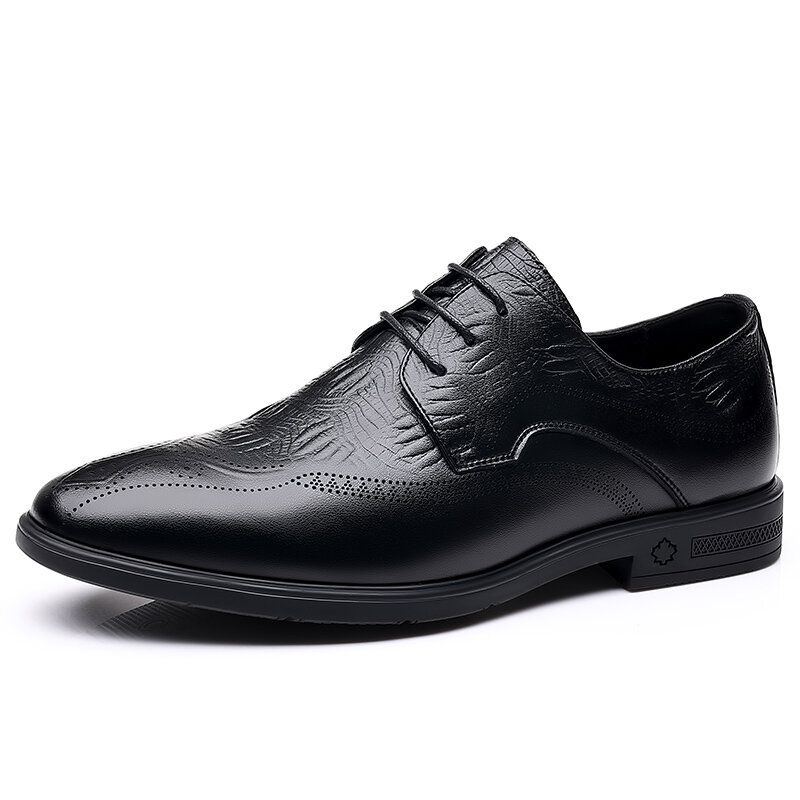 Herren Brogue Geprägte Business Dress Oxfords Schnürschuhe