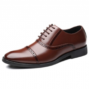 Herren Brogue Geschnitzte Casual Business Oxfords Abendschuhe