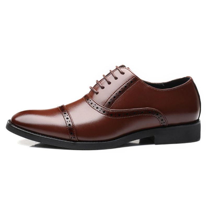 Herren Brogue Geschnitzte Casual Business Oxfords Abendschuhe