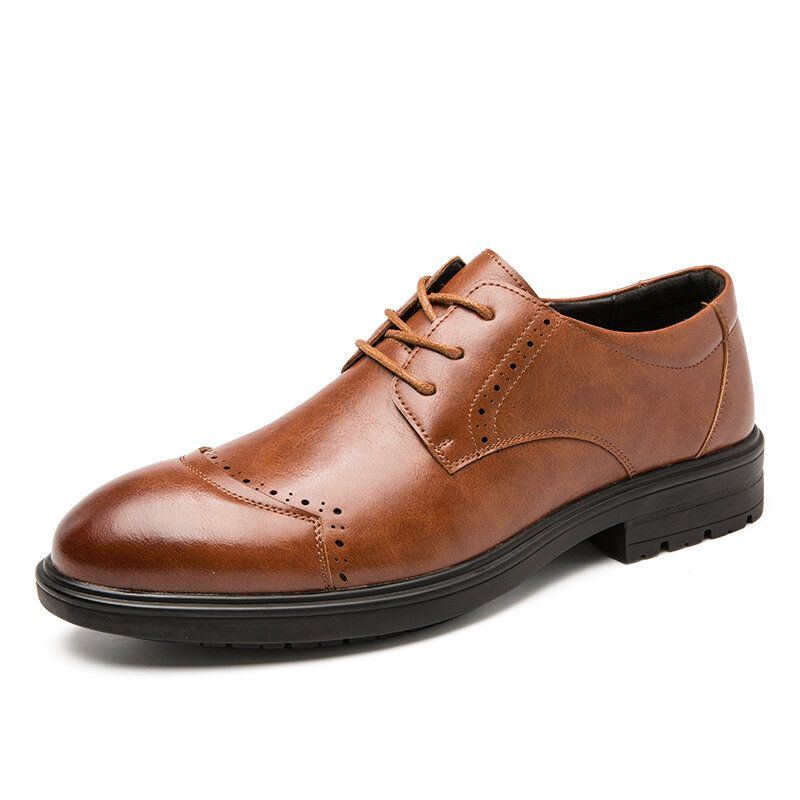 Herren Brogue Schnürschuhe Business Wearable Oxfords Schuhe