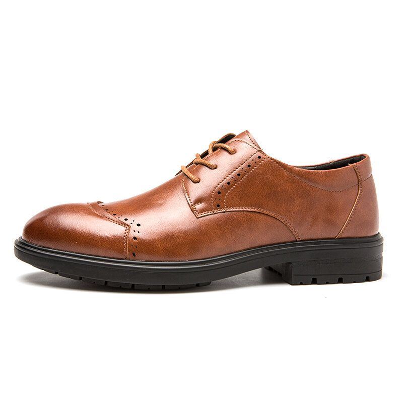 Herren Brogue Schnürschuhe Business Wearable Oxfords Schuhe