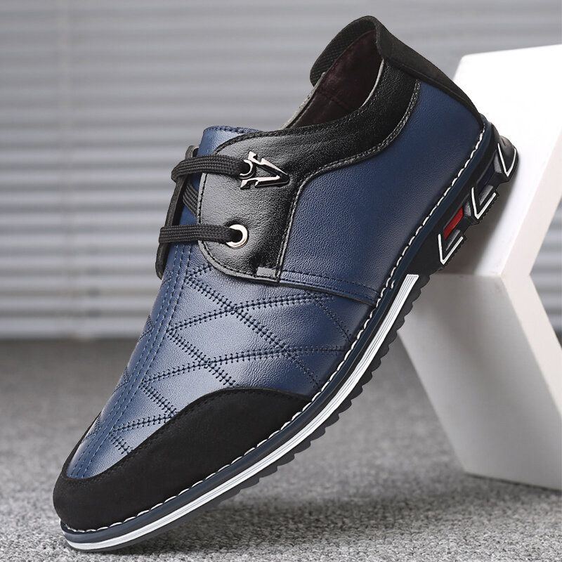 Herren Echtes Leder Gewürz Business Casual Soft Oxfords