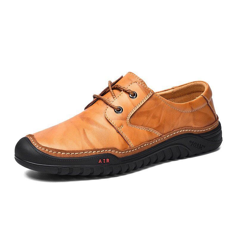 Herren Echtes Leder Weiche Sohlen Business Casual Oxfords