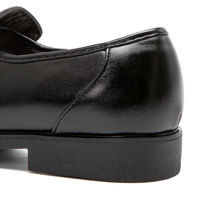 Herren Gestreiftes Rautenmuster Slip On Weiche Sohle Bequeme Lässige Business Schuhe