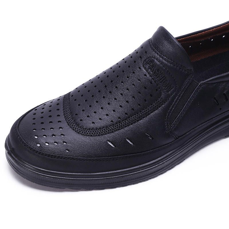 Herren Halbschuhe Aus Leder Mit Weicher Sohle