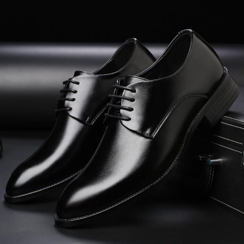 Klassische Weiche Bequeme Formelle Business Oxfords Lederschuhe Für Herren