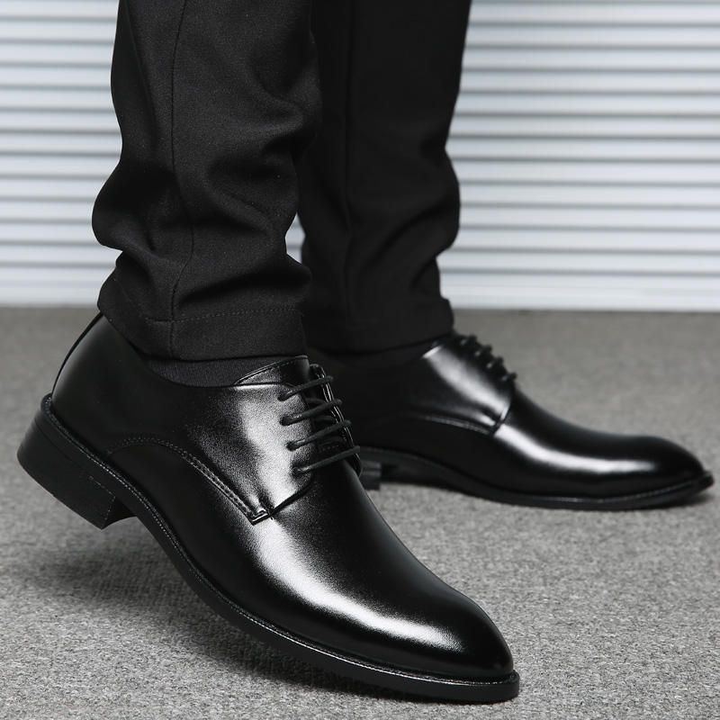 Klassische Weiche Bequeme Formelle Business Oxfords Lederschuhe Für Herren