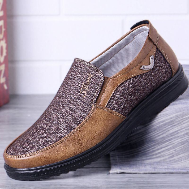 Lässige Leichte Und Bequeme Slip On Oxfords Für Herren In Großen Größen