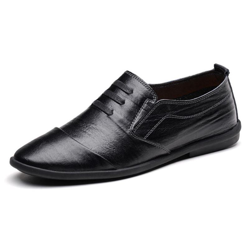 Lässige Weiche Atmungsaktive Einfache Slip On Formelle Schuhe Für Herren