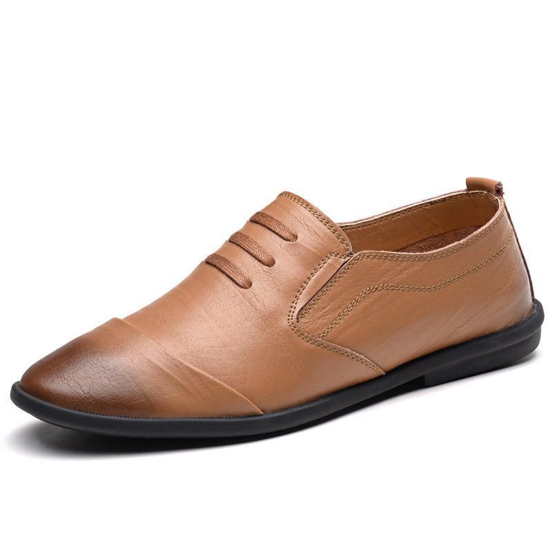 Lässige Weiche Atmungsaktive Einfache Slip On Formelle Schuhe Für Herren