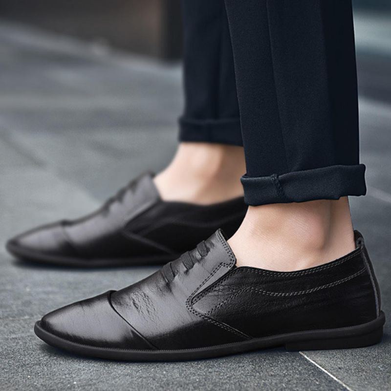 Lässige Weiche Atmungsaktive Einfache Slip On Formelle Schuhe Für Herren