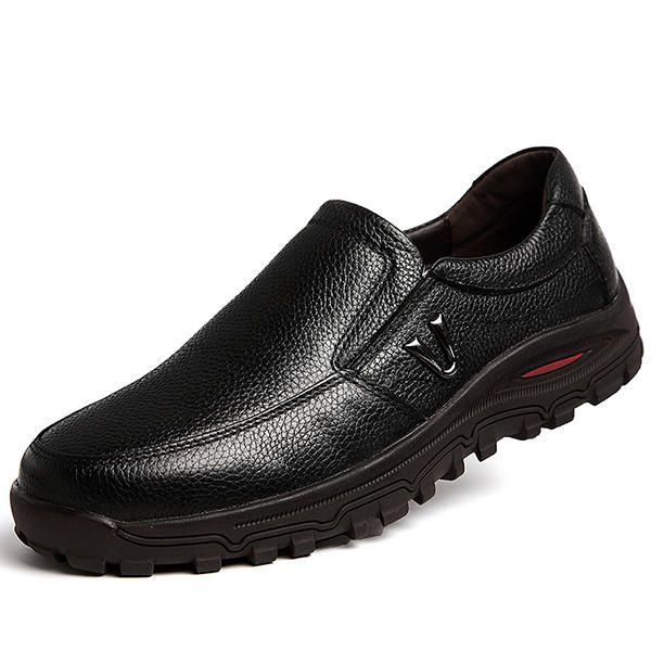 Lässige Weiche Und Bequeme Leder Oxfords Für Herren