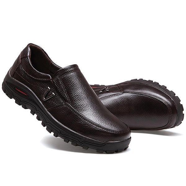 Lässige Weiche Und Bequeme Leder Oxfords Für Herren