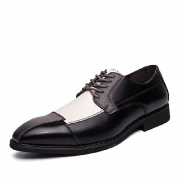 Herren Pu Leder Stilvolle Oxfords Business Kleiderschuhe