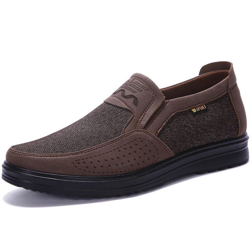 Weiche Atmungsaktive Business Casual Slip On Oxfords Für Herren