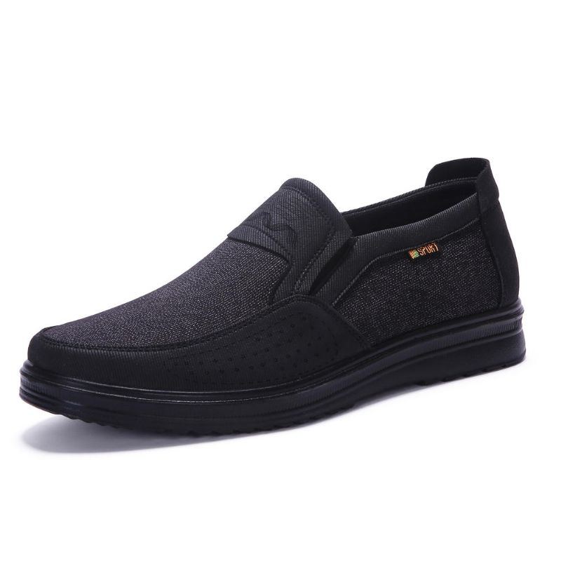 Weiche Atmungsaktive Business Casual Slip On Oxfords Für Herren