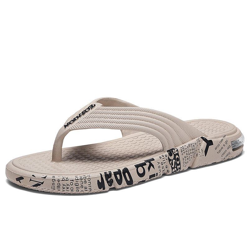 Atmungsaktive Leichte Weiche Sohlen Flip Flops Für Herren Lässige Hausschuhe