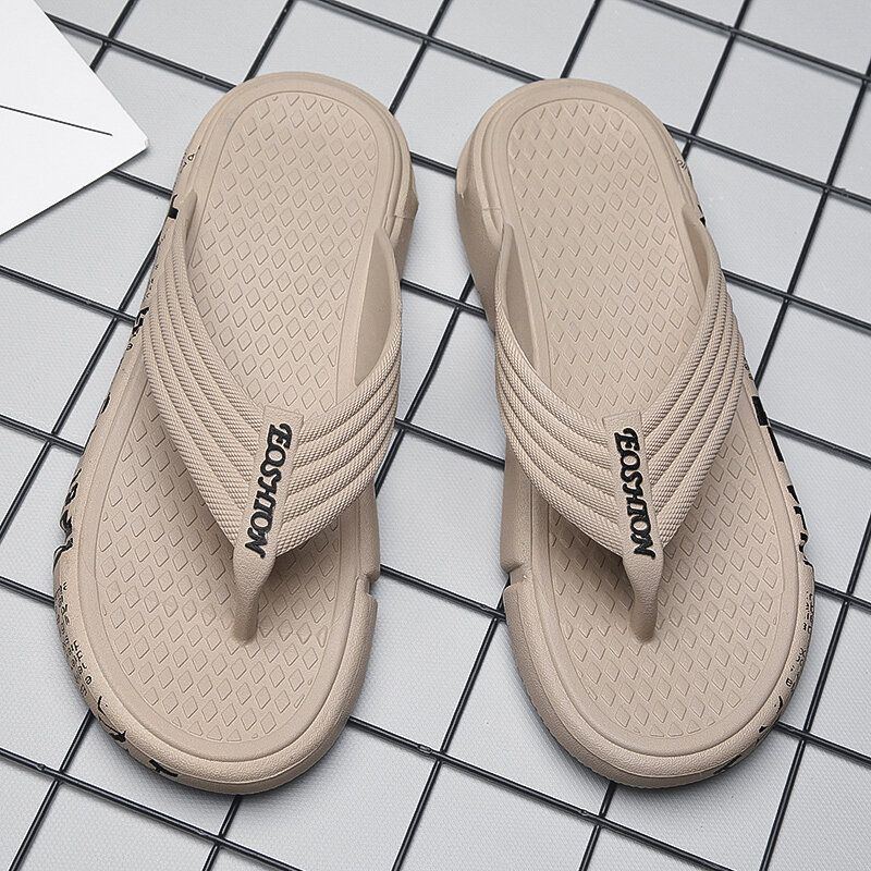 Atmungsaktive Leichte Weiche Sohlen Flip Flops Für Herren Lässige Hausschuhe