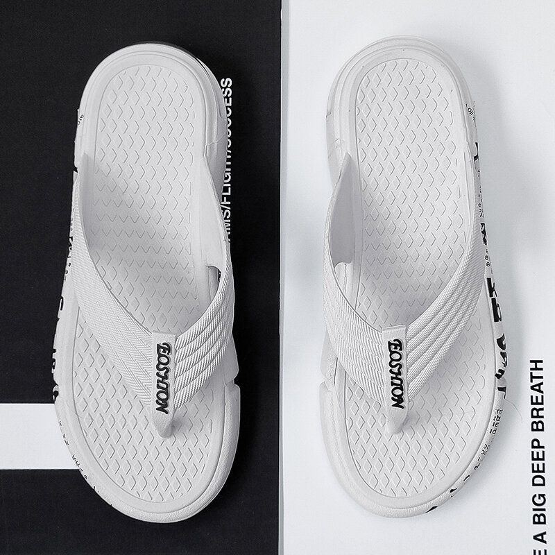 Atmungsaktive Leichte Weiche Sohlen Flip Flops Für Herren Lässige Hausschuhe