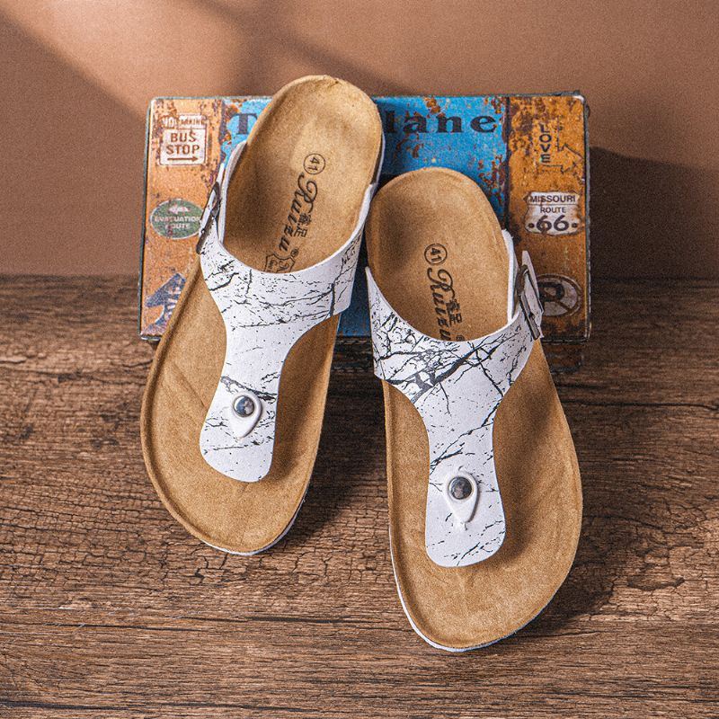 Atmungsaktive Rutschfeste Strand Flip Flops Mit Clip Toe Für Herren