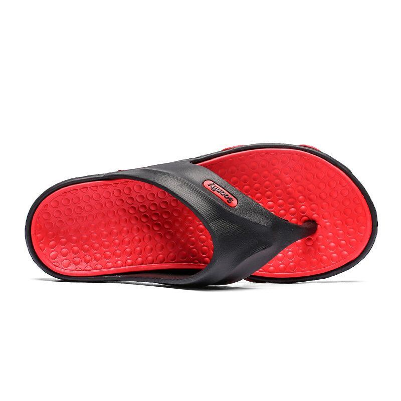 Atmungsaktive Weiche Unterseite Rutschfeste Bequeme Strand Flip Flops Lässige Hausschuhe