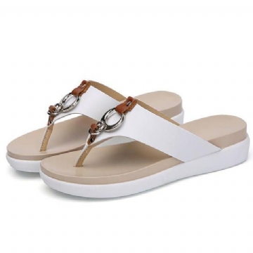 Damen Jeder Hausschuh Lässige Sommer Outdoor Ledersandalen