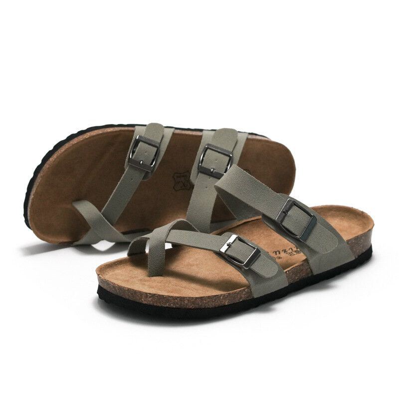 Herren Clip Toe Buckle Slip On Casual Beach Daily Slippers