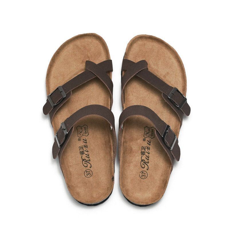 Herren Clip Toe Buckle Slip On Casual Beach Daily Slippers