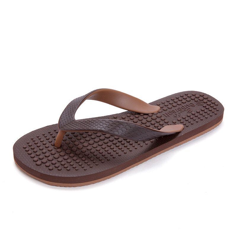 Herren Casual Flip Flop Massage Partikel Hausschuhe