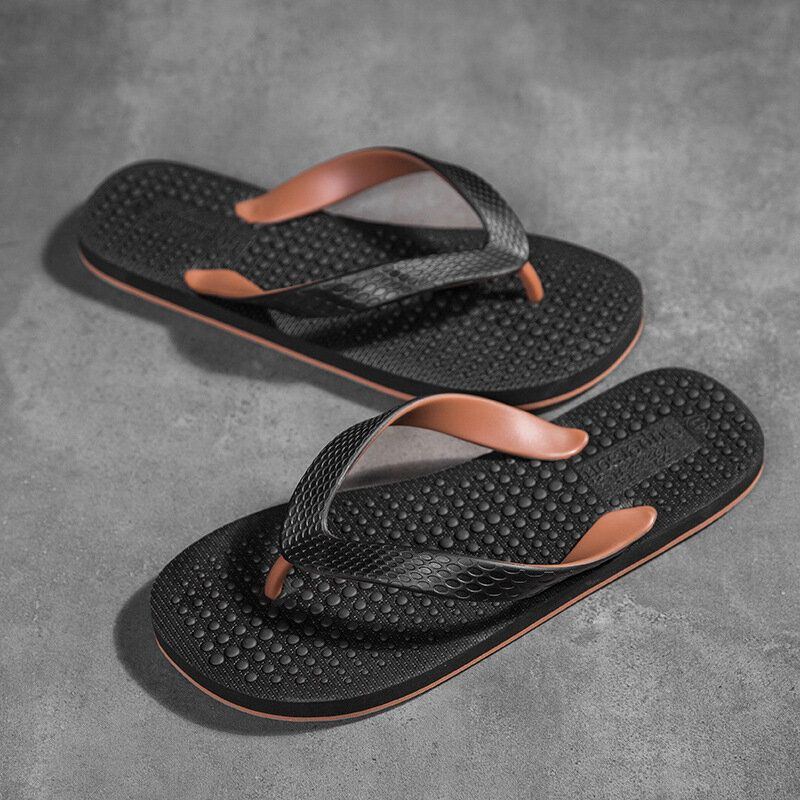 Herren Casual Flip Flop Massage Partikel Hausschuhe