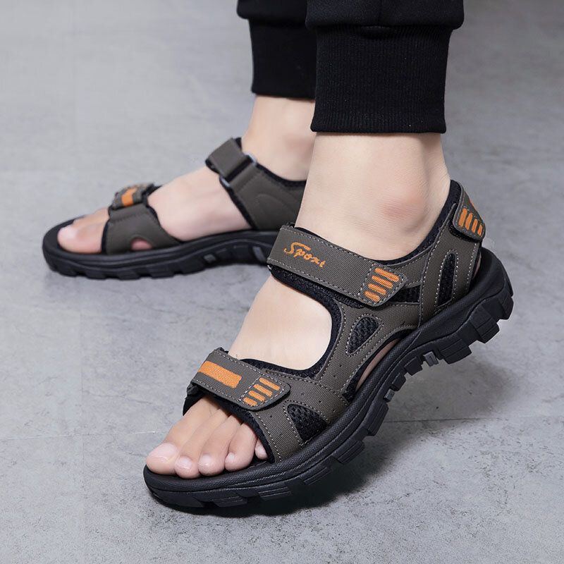 Atmungsaktive Geöffnete Rutschfeste Bequeme Lässige Outdoor Sandalen Für Herren