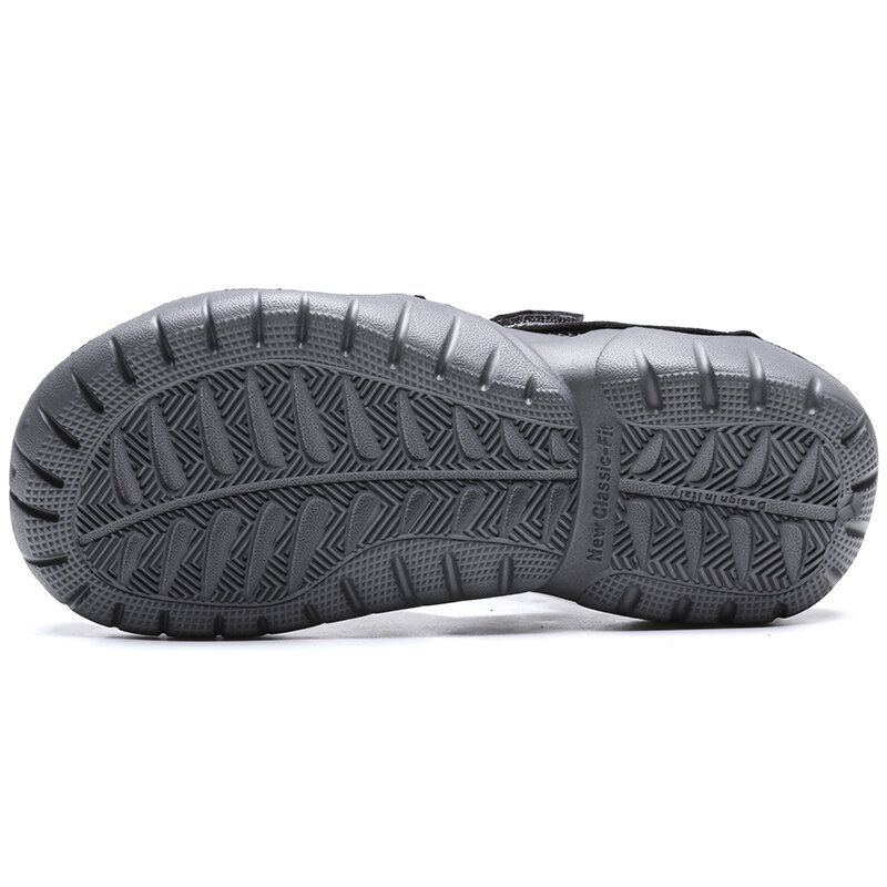 Atmungsaktive Rutschfeste Bequeme Lässige Outdoor Sandalen Aus Mesh Für Herren Mit Geschlossener Zehenpartie