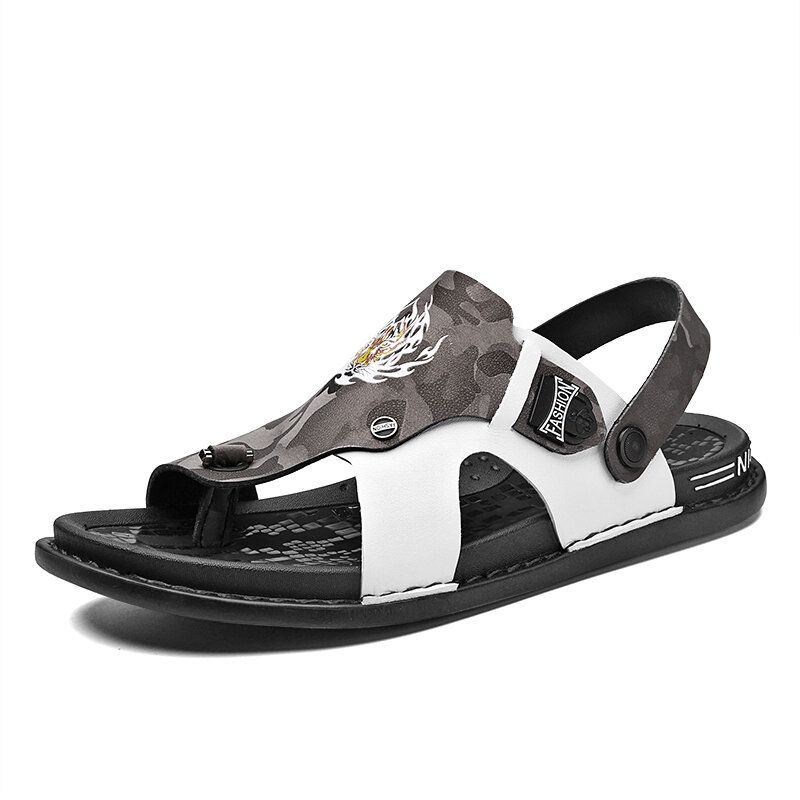 Atmungsaktive Rutschfeste Lässige Outdoor Sandalen Mit Zwei Wege Clip Toe Für Herren