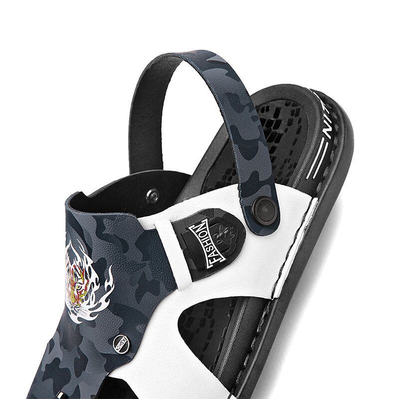 Atmungsaktive Rutschfeste Lässige Outdoor Sandalen Mit Zwei Wege Clip Toe Für Herren