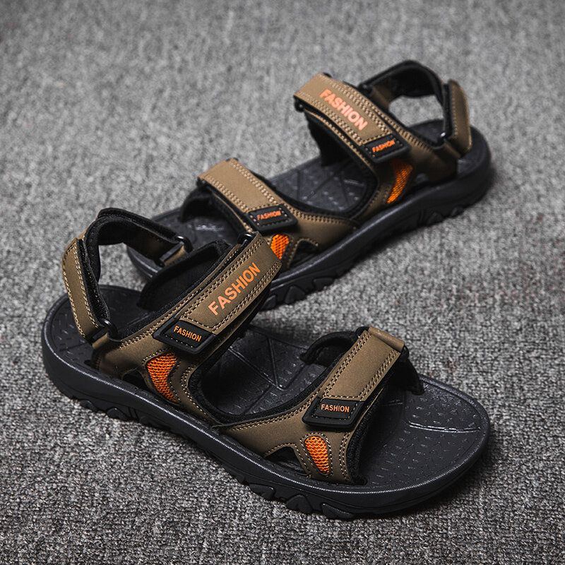 Atmungsaktive Rutschfeste Offene Bequeme Outdoor Sandalen Aus Mikrofaser Für Herren