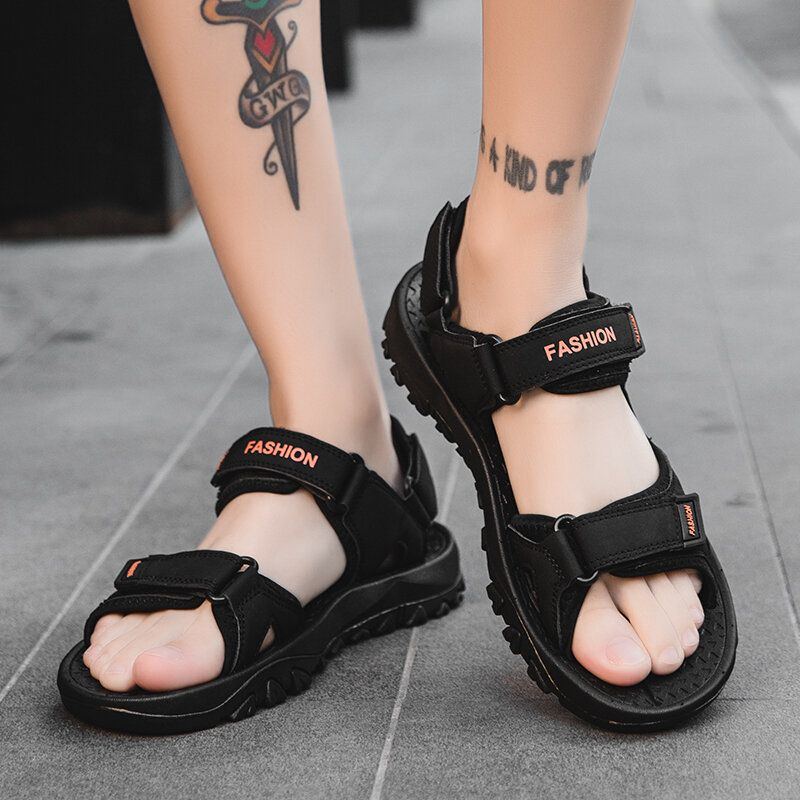 Atmungsaktive Rutschfeste Offene Bequeme Outdoor Sandalen Aus Mikrofaser Für Herren