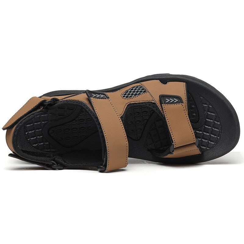 Atmungsaktive Rutschfeste Offene Outdoor Strandsandalen Aus Mikrofaser Für Herren